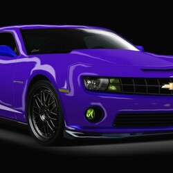 Пазл: Фиолетовый автомобиль