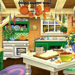 Пазл: На кухне