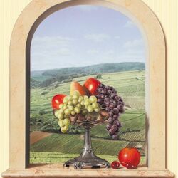 Пазл: Ваза с фруктами