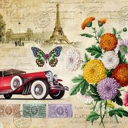 Пазл: Винтажные принты