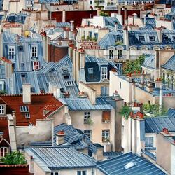 Пазл: Крыши Парижа