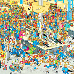 Пазл: В очередь! (Супермаркет)