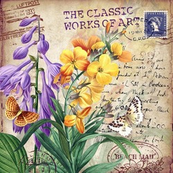 Пазл: Винтажные принты