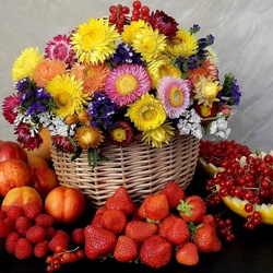 Пазл: Цветы и ягоды