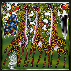Пазл: Три жирафа