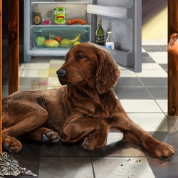 Пазл: Ирландский сеттер