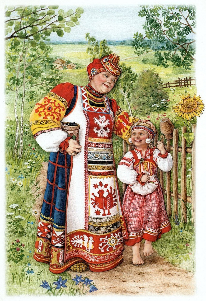 Русский стиль иллюстрации