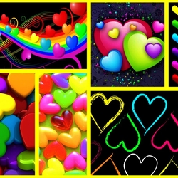 Пазл: Сердца