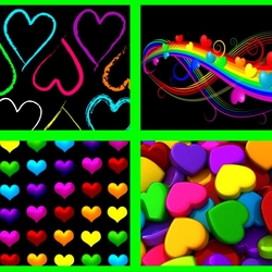 Пазл: Сердечки