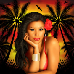 Пазл: Закат для синьориты