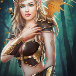 Пазл: Золотой дракончик