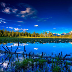 Пазл: Голубая река