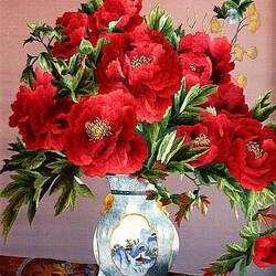 Пазл: Пионы 