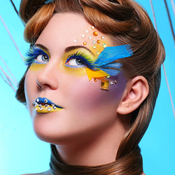 Пазл: Желтое и голубое