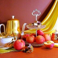 Пазл: Чай, персики