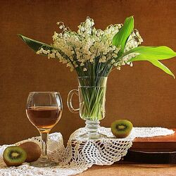 Пазл: Натюрморт с ландышами