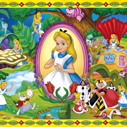 Пазл: Алиса в стране чудес