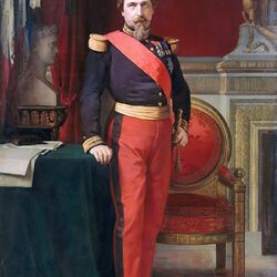 Пазл: Наполеон III в форме бригадного генерала в своем кабинете в Тюильри