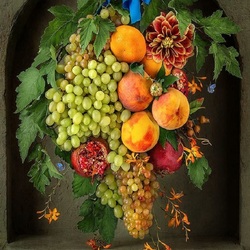 Пазл: Натюрморт с фруктами