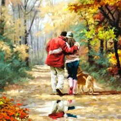 Пазл: Осенняя прогулка
