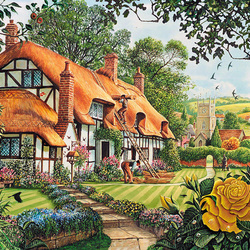 Пазл: Летние кровельные работы