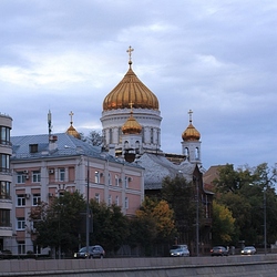Пазл: Вид с речного пароходика.  Москва