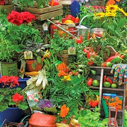 Пазл: Садовые будни