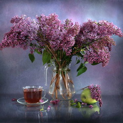 Пазл: Натюрморт с сиренью