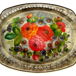 Пазл: Жостовский поднос