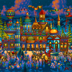 Пазл: Мастерские Санты