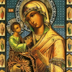 Пазл: Иерусалимская икона Божьей Матери