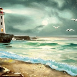 Пазл: Ночной прибой