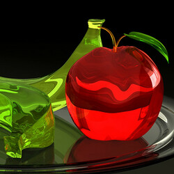 Пазл: Яблоко и банан