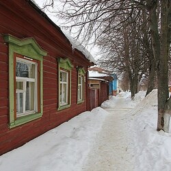 Пазл: Улочка зимой