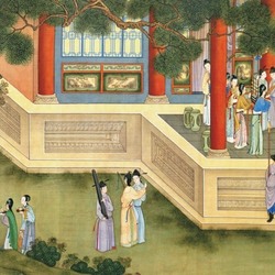 Пазл: Дворец Хань: картина-свиток