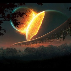 Пазл: Столкновение планет