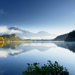 Пазл: Утро на озере Блед
