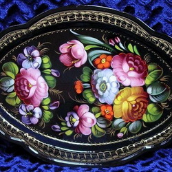 Пазл: Жостовский поднос