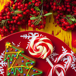 Пазл: Рождественская тарелка