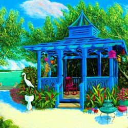 Пазл: Голубая беседка