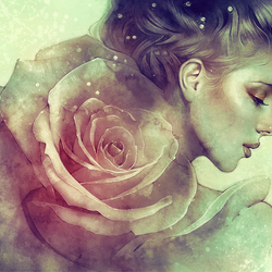 Пазл: Девушка-роза