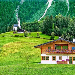 Пазл: Альпийские домики