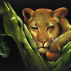 Пазл: Картина на бархате