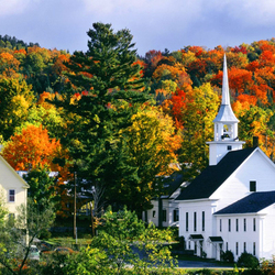 Пазл: Осень в Вермонте, Новая Англия