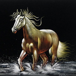 Пазл: Картина на бархате