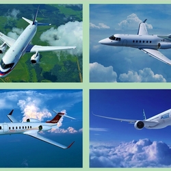 Пазл: Белый самолёт