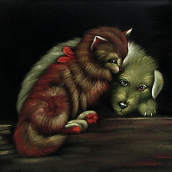 Пазл: Картина на бархате