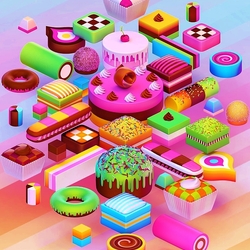 Пазл: Сладкий стол