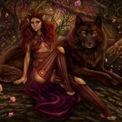 Пазл: С волком