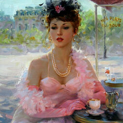 Пазл: В уютном ресторанчике на улочке Парижа